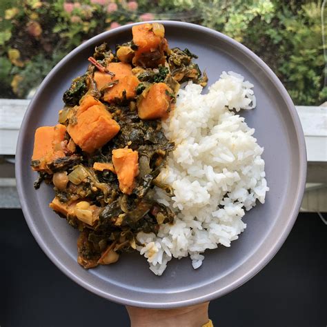 Sweet Potato Chickpea Spinach Curry Recipe The Food Niffler