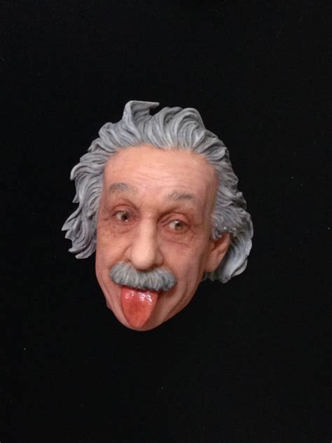 Gk Garage Resin Figure Albert Einstein Head Sculpture Unpainted Model