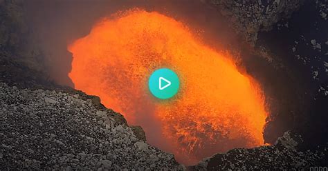 Lava Pool In Masaya Volcano Nicaragua Looped Of Course  On Imgur