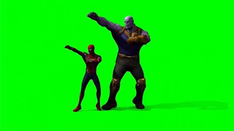 Thanos And Spider Man Dancing Greenscreen🔥 Youtube
