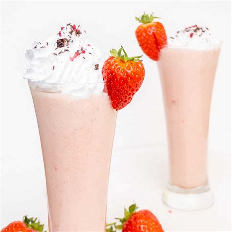 Vegan Strawberry Milkshake Vegan On Board