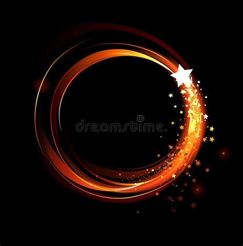 Round Fiery Banner Stock Vector Illustration Of Circle 31450147