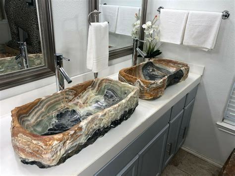 Natural Stone Bathroom Natural Stones Vessel Sinks Sink Faucets