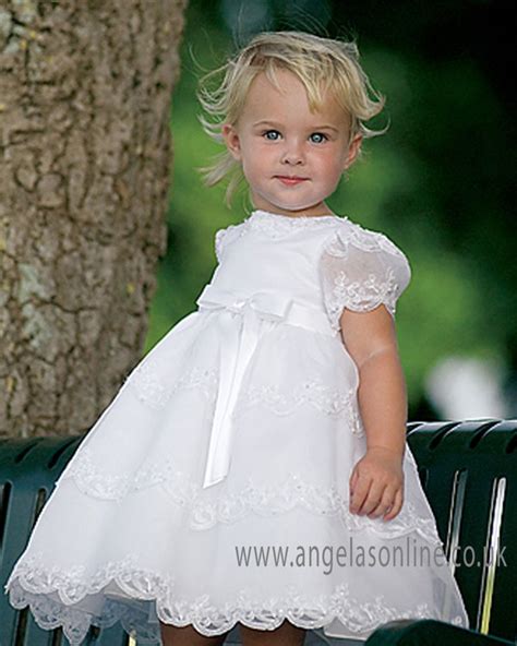 Sarah Louise Baby Girls Ballerina Christening Dress 070008 White
