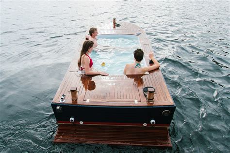 You And Five Friends Can Rent A Hot Tub Boat In Seattle
