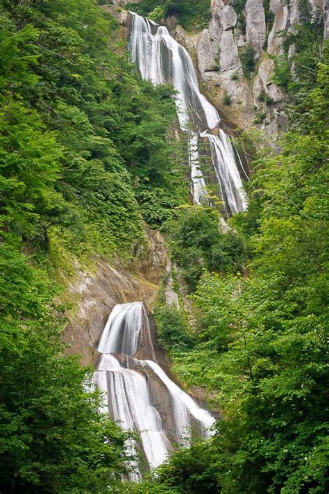 Hagoromo No Taki Japan Is Known For Its Sensuous Curvaceous Waterfalls