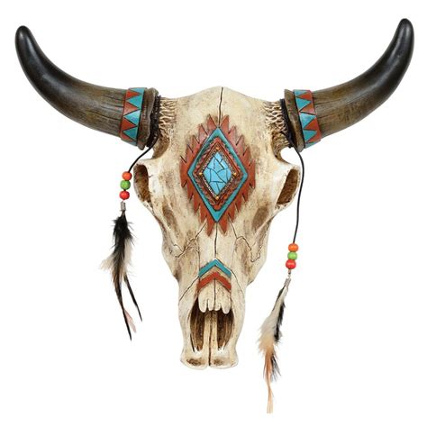 Give your gallery wall dimension and unlimited character with domestic or exotic skulls. Southwestern Skull Wall Hanging | Cow skull art, Deer skull art, Painted animal skulls