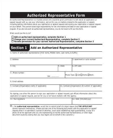 Authority to obtain financial institution services template. FREE 9+ Authorized Representative Forms & Samples in PDF ...