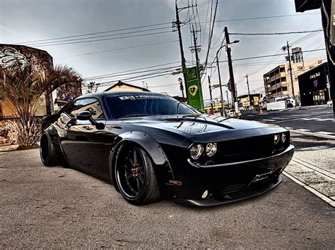 Challenger Dodge Liberty Walk Hd Wallpaper Wallpaperbetter