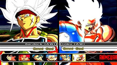 Team Bardock Ssj Omni God Vs Team Goku Ssj Omni God Dbz Budokai