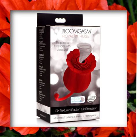 Royalty Rose Textured Air Pulse Stimulator With Fluttering Petals From