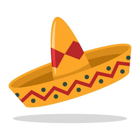Premium Vector Sombrero Mexican Hat Cartoon Flat Icon Isolated On A