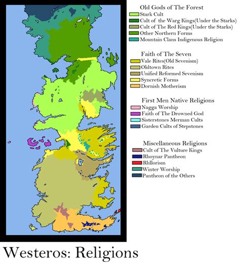Linguistic And Religious Maps Of Westeros Imaginarymaps In 2022