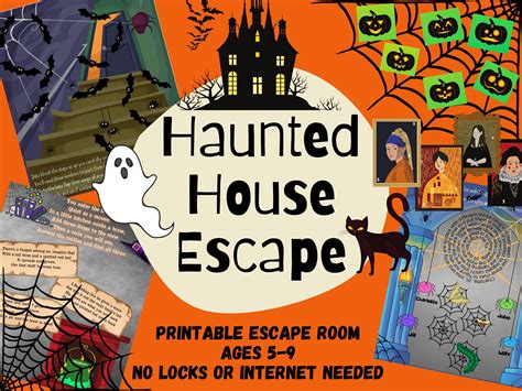 Kids Escape Room Haunted House Party Game Fun Kids Escape Room Kit