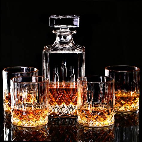 Lighten Life 5 Piece Whiskey Decanter Set And Reviews Wayfair