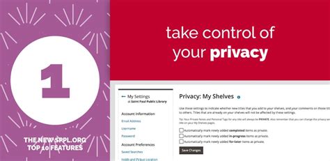 Your Privacy Settings In The New Catalog Saint Paul Public Library