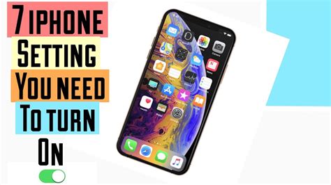 7 Iphone Settings You Need To Turn On Now Youtube