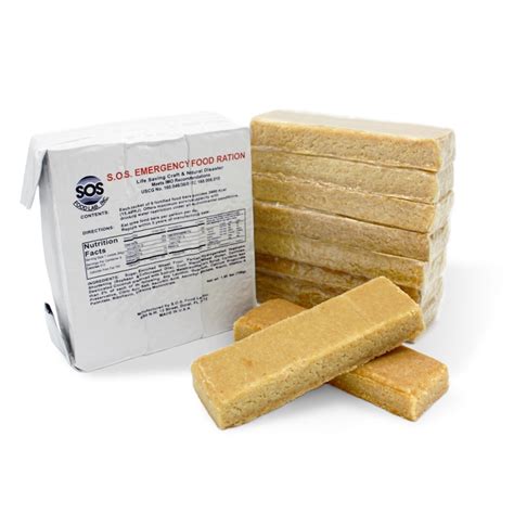 Mre's, freeze dried food and emergency bars. SOS Emergency Food Ration | 3600 Calorie Food Bar