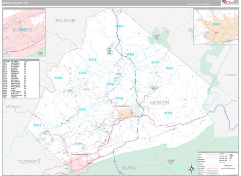 Mercer County West Virginia Map