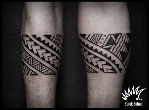 Barak Polynesian Armband Kipod Tribal Armband Tattoo Forearm