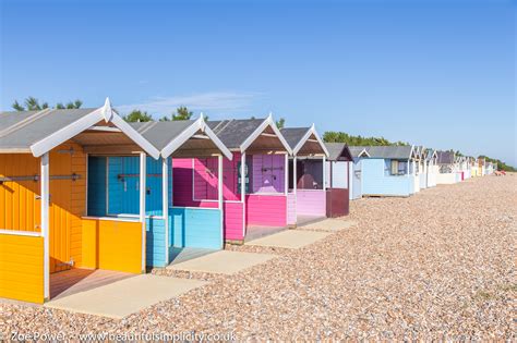 Beach Huts And Sand Dunes At Littlehampton West Sussex — Beautiful