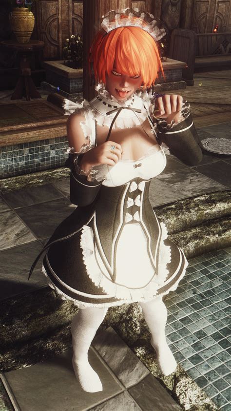 Theelderscrolls Skyrim Melodic Female Femaleonly Maidoutfit Solo Solofemale Modbooru