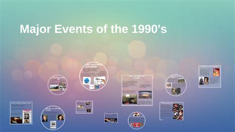 Major Events Of The 1990s By Isaac Mccoy