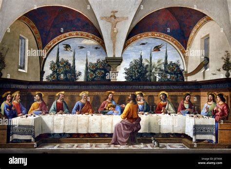 The Last Supper 1480 Is A Fresco Depicting The Last Supper Of Jesus By
