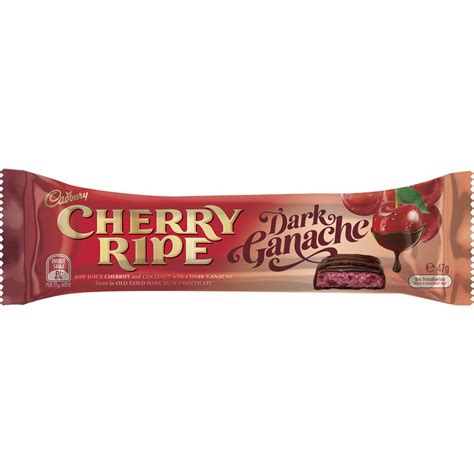 Cadbury Cherry Ripe Dark Ganache 47g Woolworths