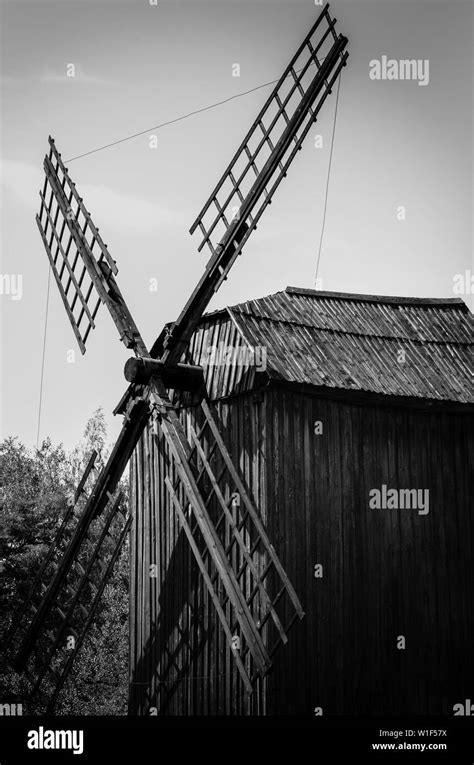 Windmill Black And White Stock Photos And Images Alamy