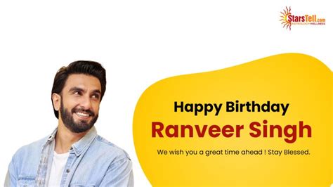 Happy Birthday Ranveer Singh We Wish You Success And A Great Career