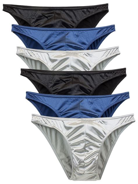 Men S Underwear Satin Silky Sexy Bikini Small To Plus Sizes Multi Pack Walmart Com