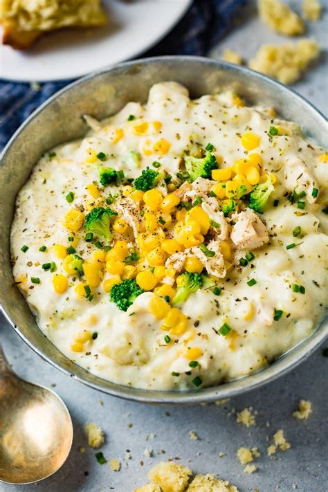 Chicken Potato Broccoli And Corn Chowder Recipe Bacon