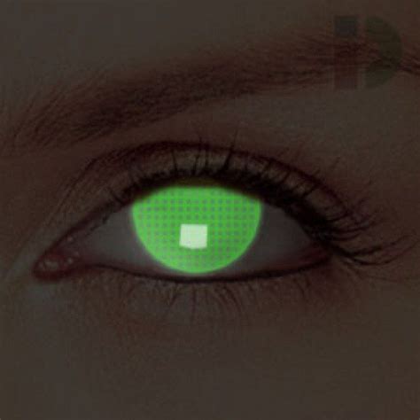 Green Screen Glow In The Dark Contacts Colored Contacts Dark Green