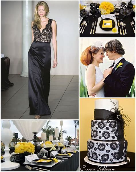 Black White And Yellowlove The Colors Cute Wedding Dress Fall