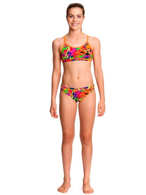 funkita liquified girls sports bikini