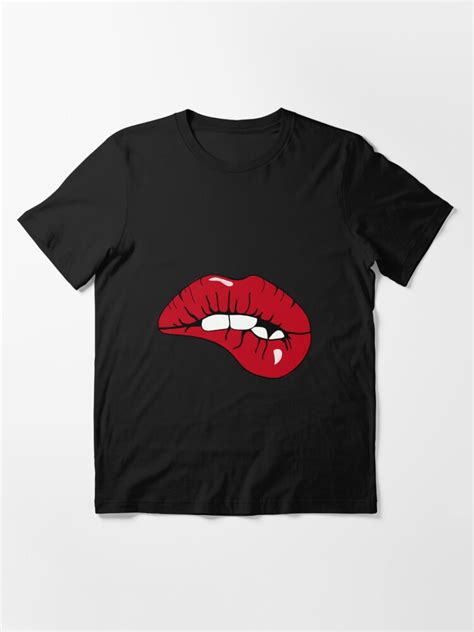 red lips t shirt by artmoni redbubble