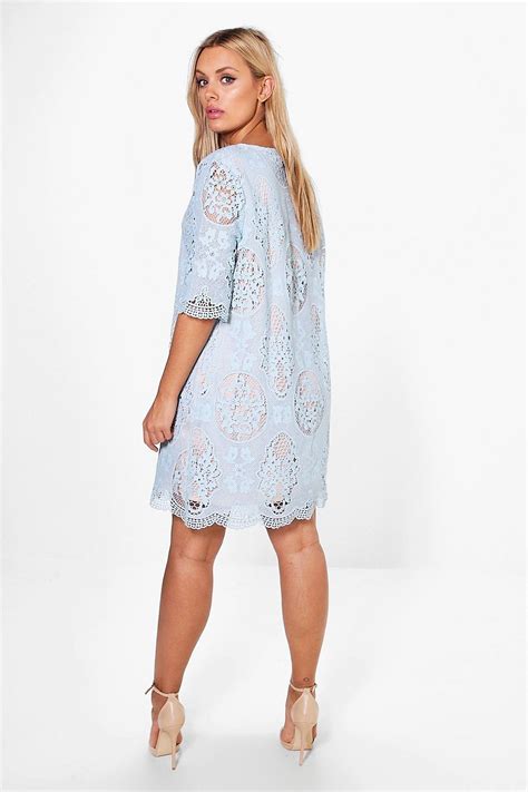 Plus All Over Lace Shift Dress Boohoo Lace Shift Dress Mini Shift Dress Shift Dress