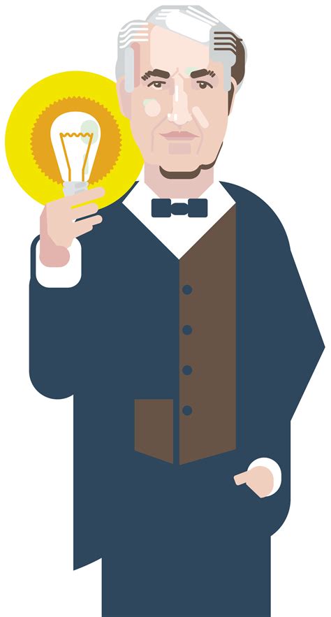 Free for commercial use no attribution required high quality images. Cartoon Thomas Edison PNG COM FUNDO TRANSPARENTE GRÁTIS