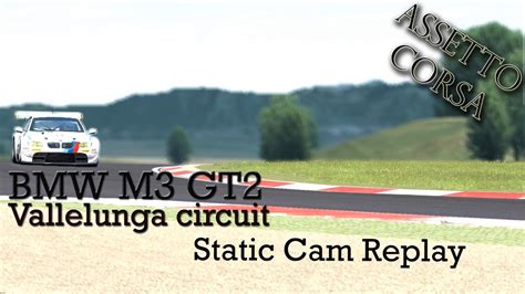Assetto Corsa Bmw M Gt Vallelunga Circuit Static Cam Replay