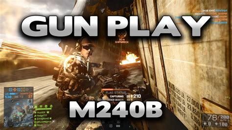 Battlefield 4 Gun Play M240b Youtube