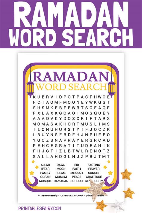 Ramadan Word Search Free Printable The Printables Fairy