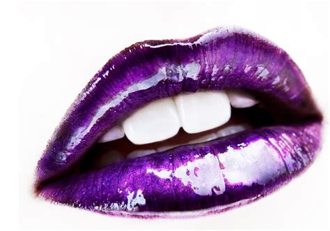 purple aesthetic lips