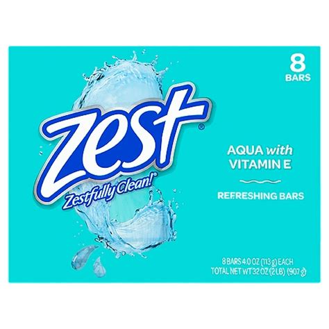 Zest Refreshing Bars 40 Oz 8 Count