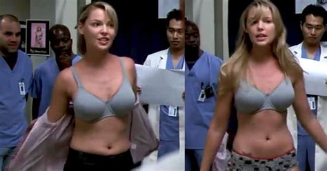 Katherine Heigl Takes Off Her Clothes Hot Strip Scene From Grey S
