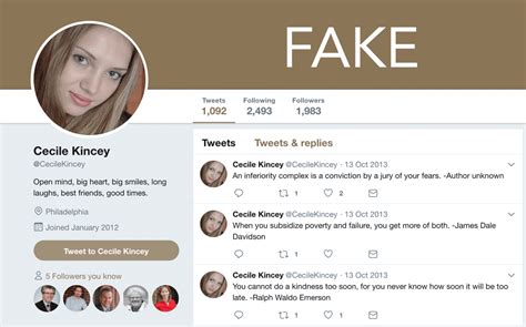 There are many free s. How to spot fake social media profiles on Twitter ...