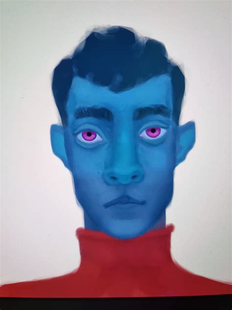 Blue Boy By Me In Photoshop Today Im Better At Shading But Struggle