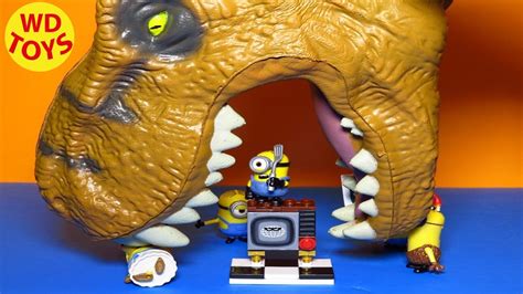 New Minions Silly Tv Mega Bloks Review With 2015 Indominus Rex From Jurassic World Youtube