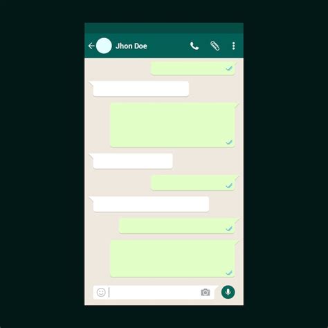 Premium Vector Whatsapp Chat Template