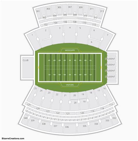 Davis Wade Stadium Interactive Seating Chart Elcho Table